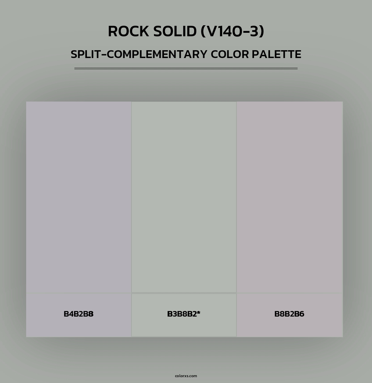 Rock Solid (V140-3) - Split-Complementary Color Palette