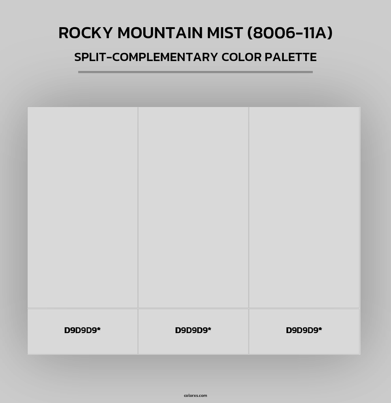 Rocky Mountain Mist (8006-11A) - Split-Complementary Color Palette