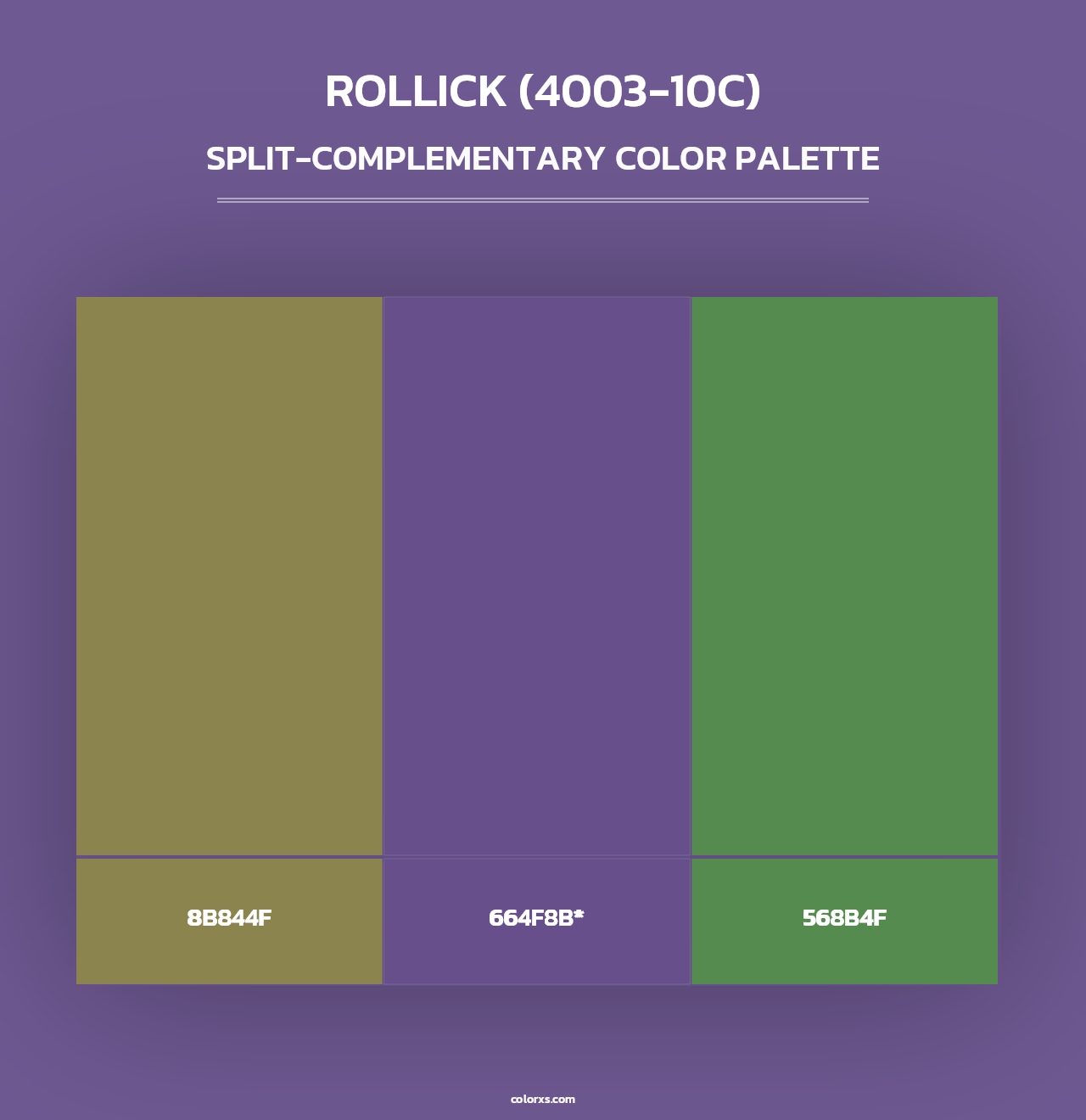 Rollick (4003-10C) - Split-Complementary Color Palette