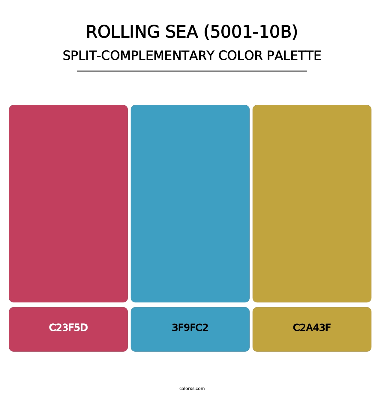 Rolling Sea (5001-10B) - Split-Complementary Color Palette
