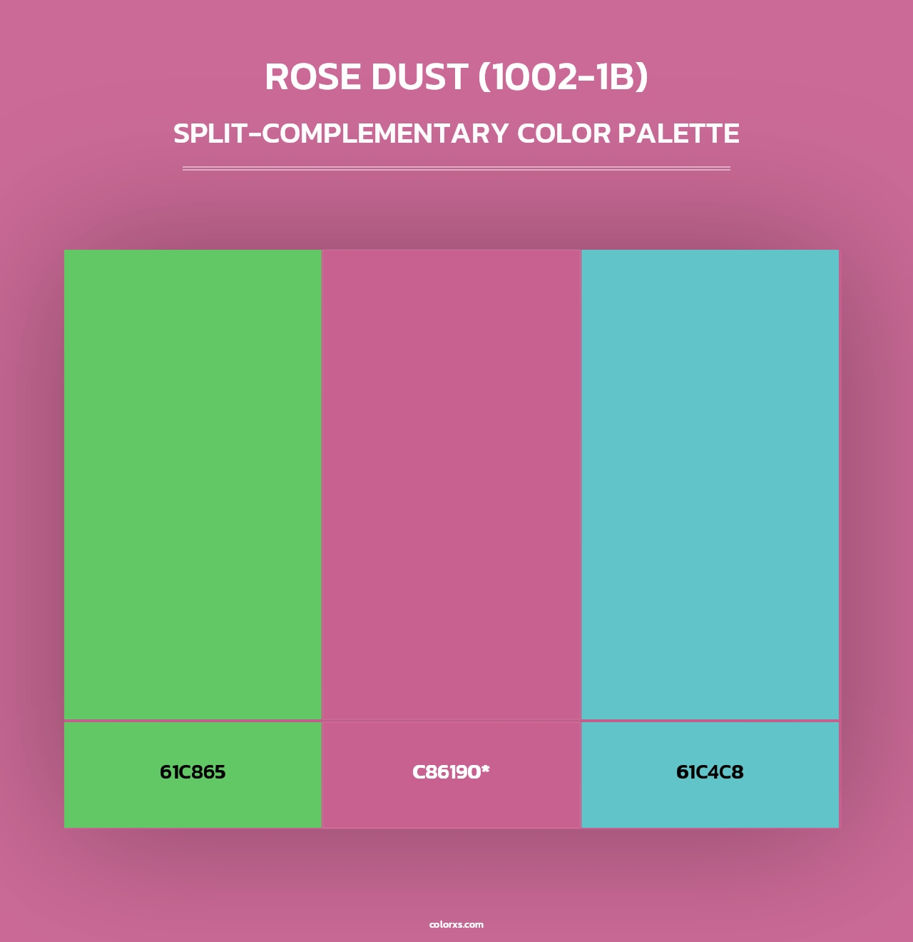 Rose Dust (1002-1B) - Split-Complementary Color Palette