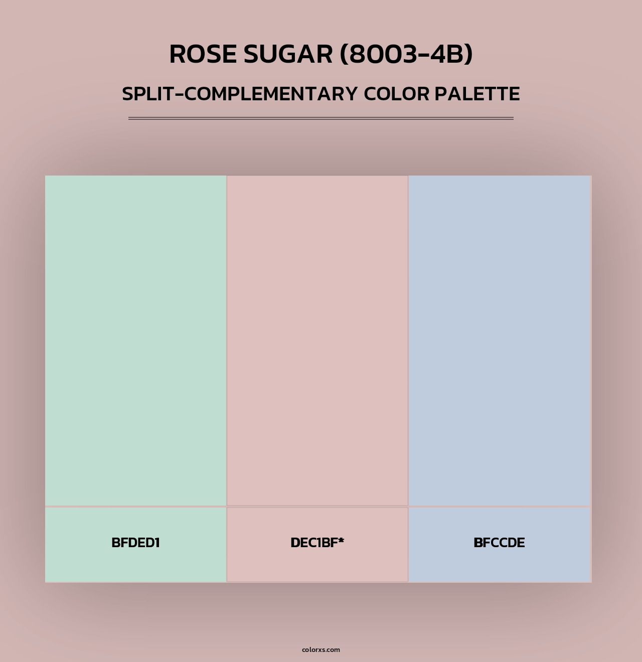 Rose Sugar (8003-4B) - Split-Complementary Color Palette