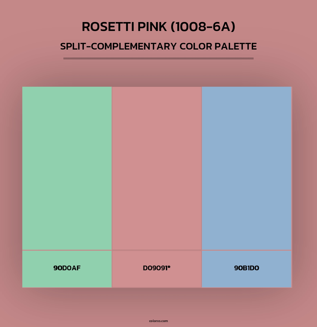 Rosetti Pink (1008-6A) - Split-Complementary Color Palette