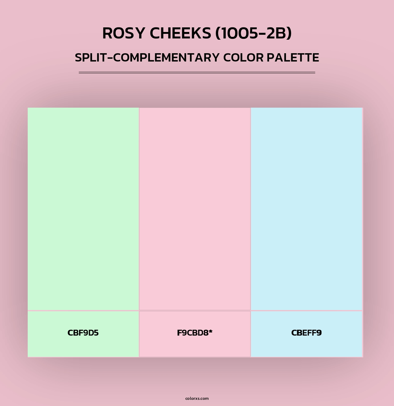 Rosy Cheeks (1005-2B) - Split-Complementary Color Palette