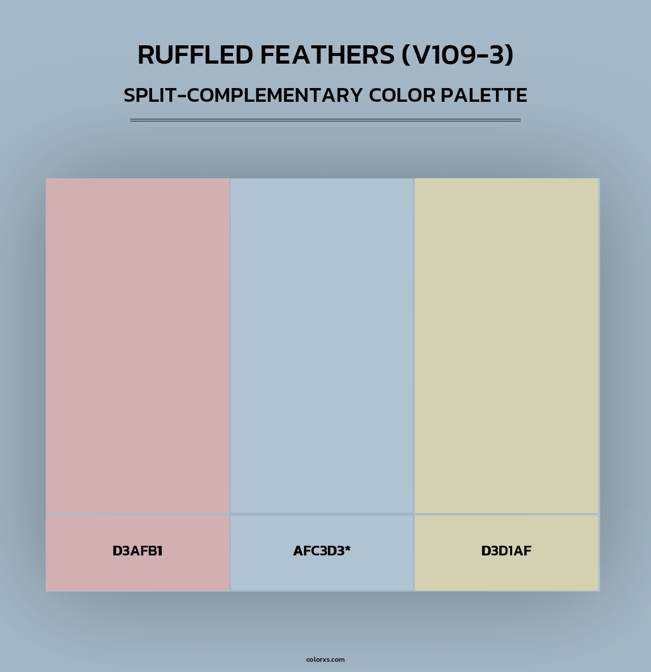 Ruffled Feathers (V109-3) - Split-Complementary Color Palette