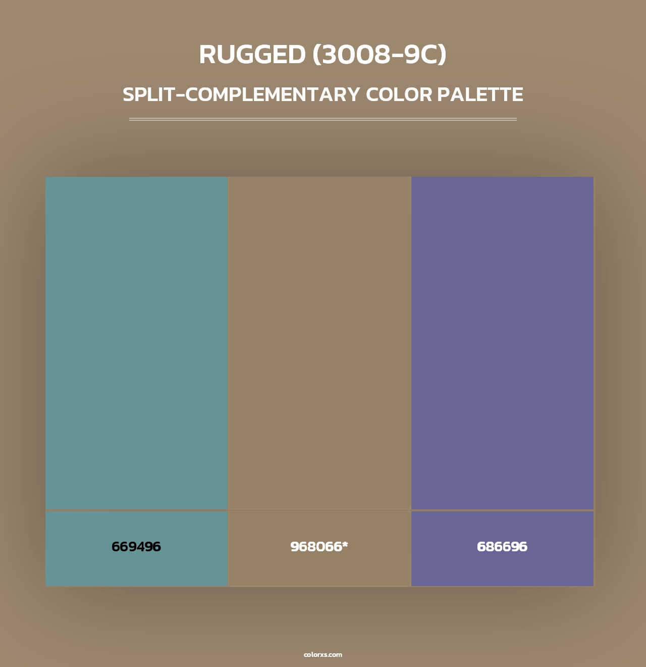 Rugged (3008-9C) - Split-Complementary Color Palette
