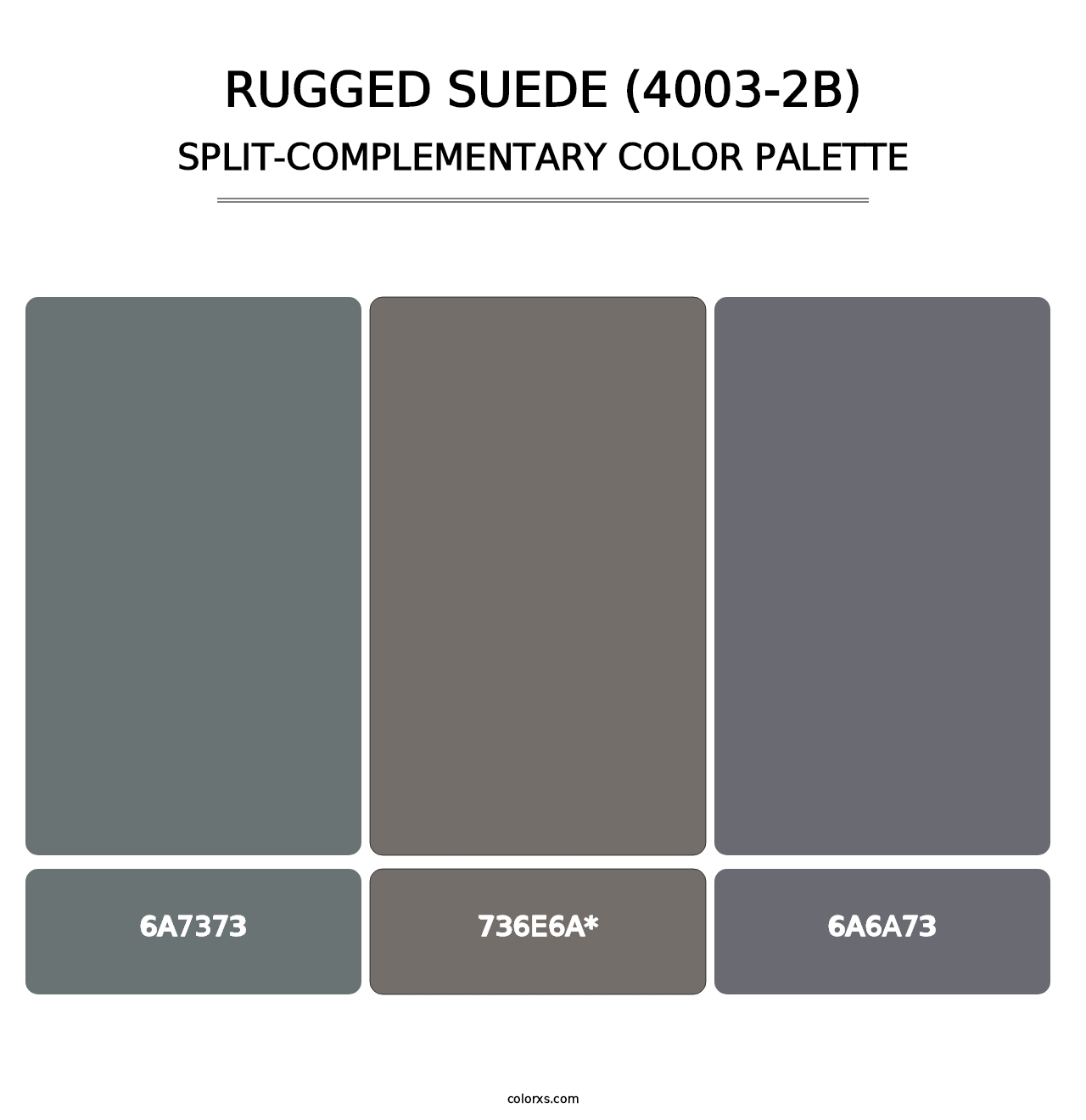 Rugged Suede (4003-2B) - Split-Complementary Color Palette