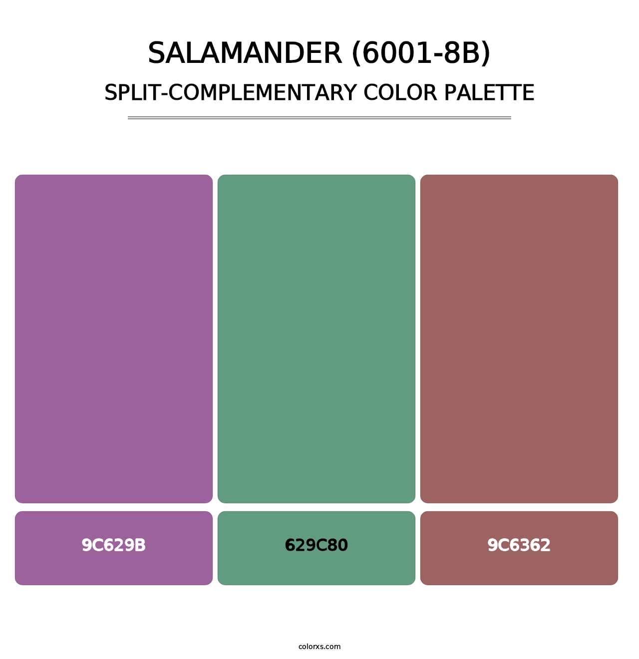 Salamander (6001-8B) - Split-Complementary Color Palette