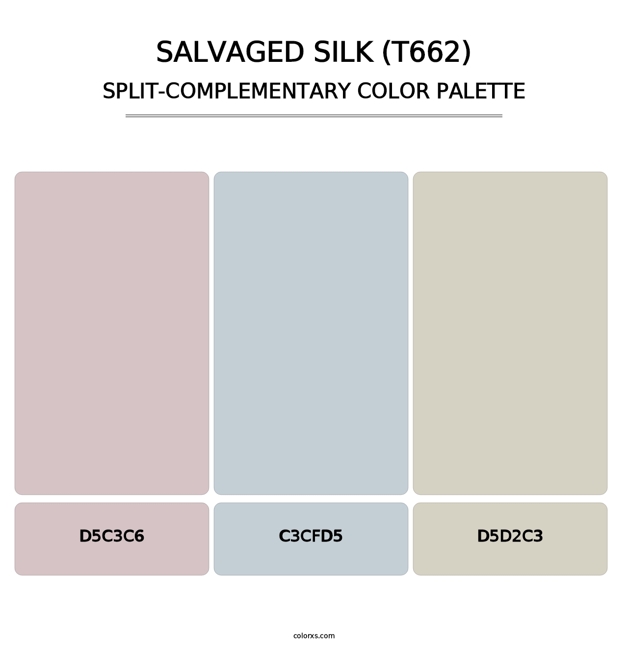 Salvaged Silk (T662) - Split-Complementary Color Palette