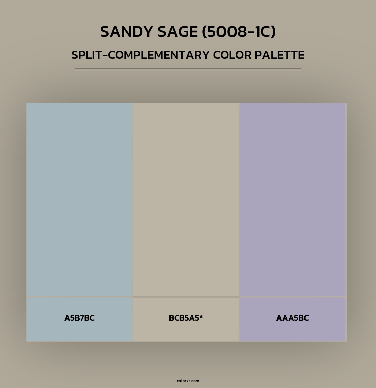 Sandy Sage (5008-1C) - Split-Complementary Color Palette