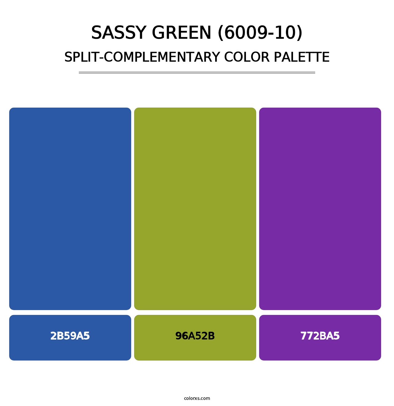 Sassy Green (6009-10) - Split-Complementary Color Palette