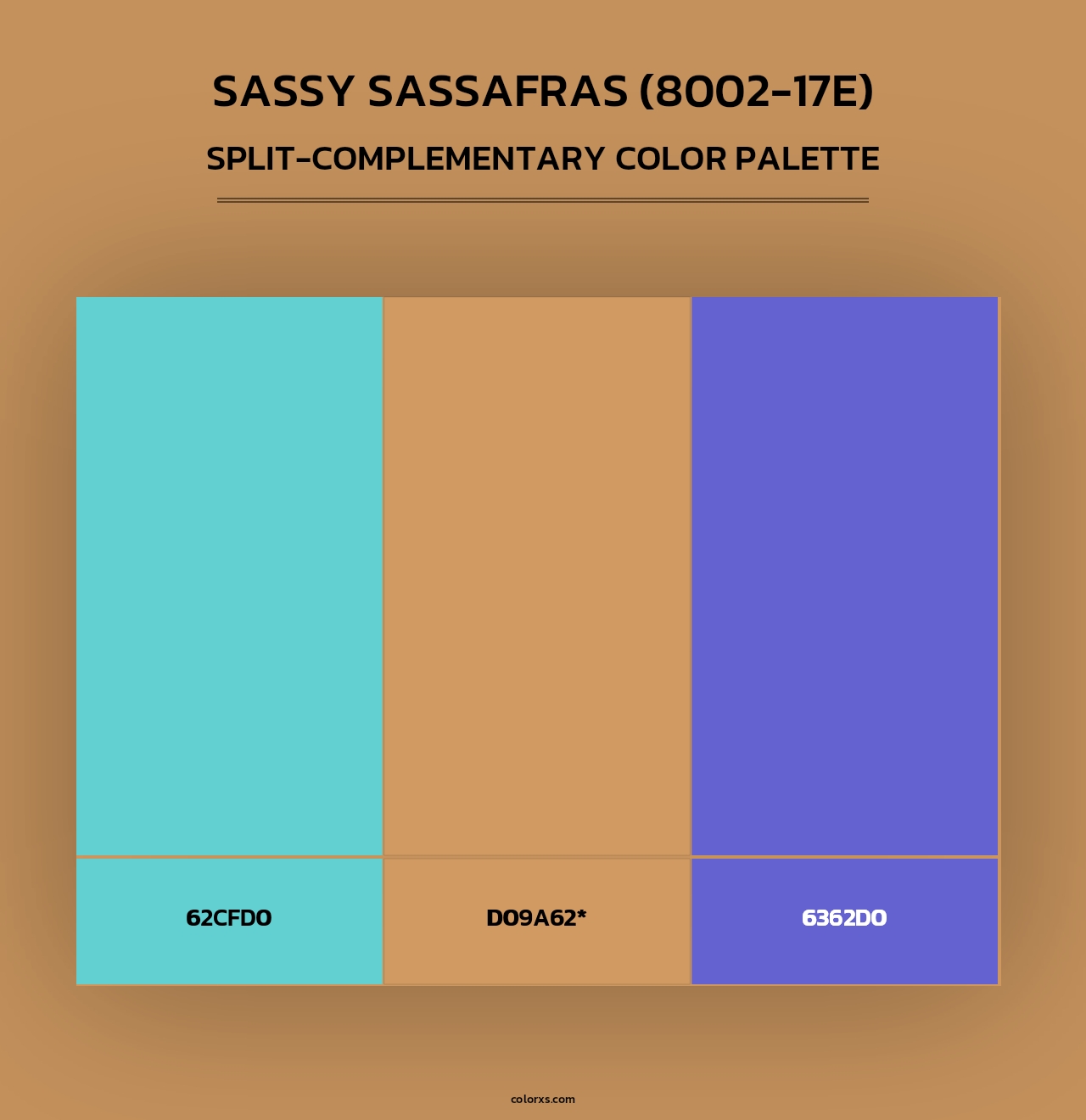 Sassy Sassafras (8002-17E) - Split-Complementary Color Palette