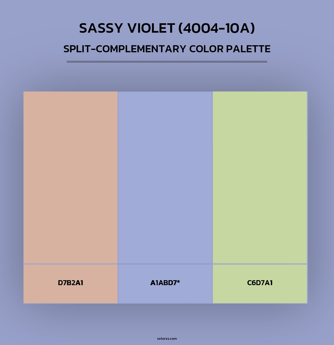 Sassy Violet (4004-10A) - Split-Complementary Color Palette