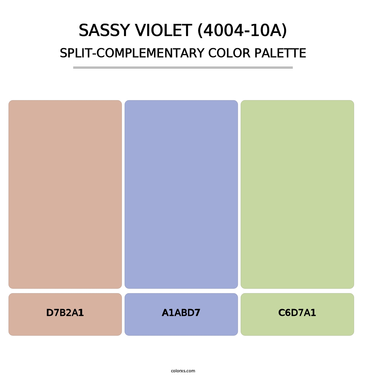 Sassy Violet (4004-10A) - Split-Complementary Color Palette