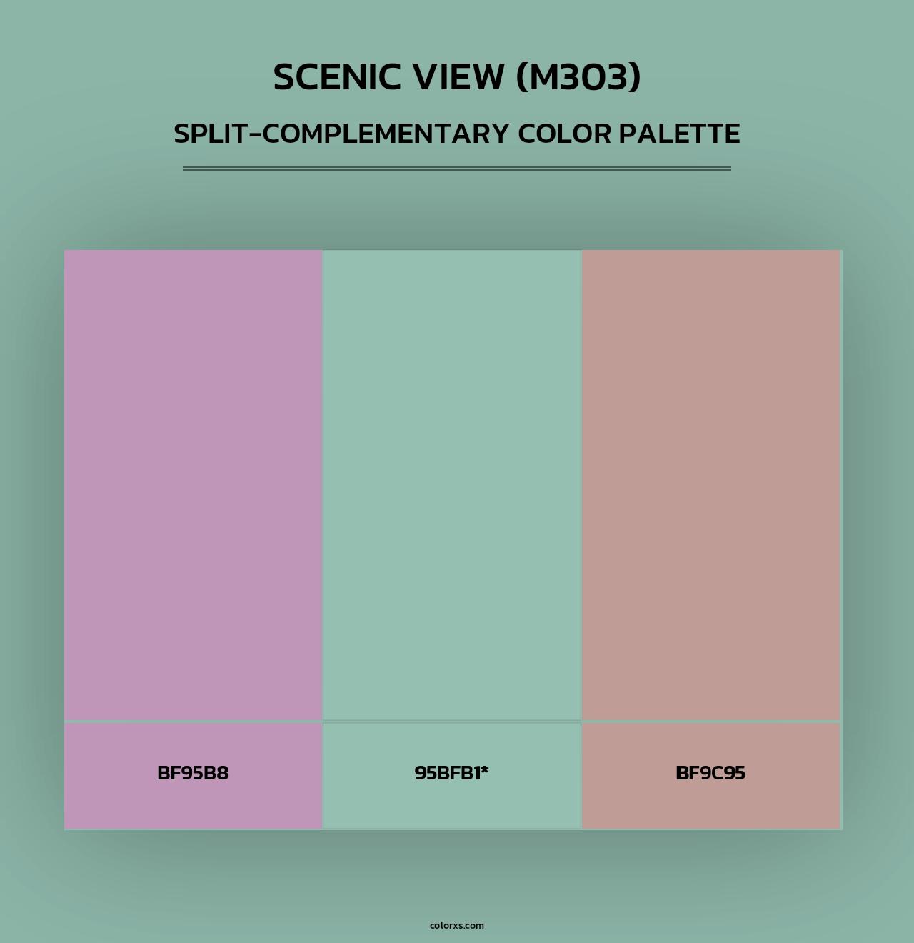 Scenic View (M303) - Split-Complementary Color Palette