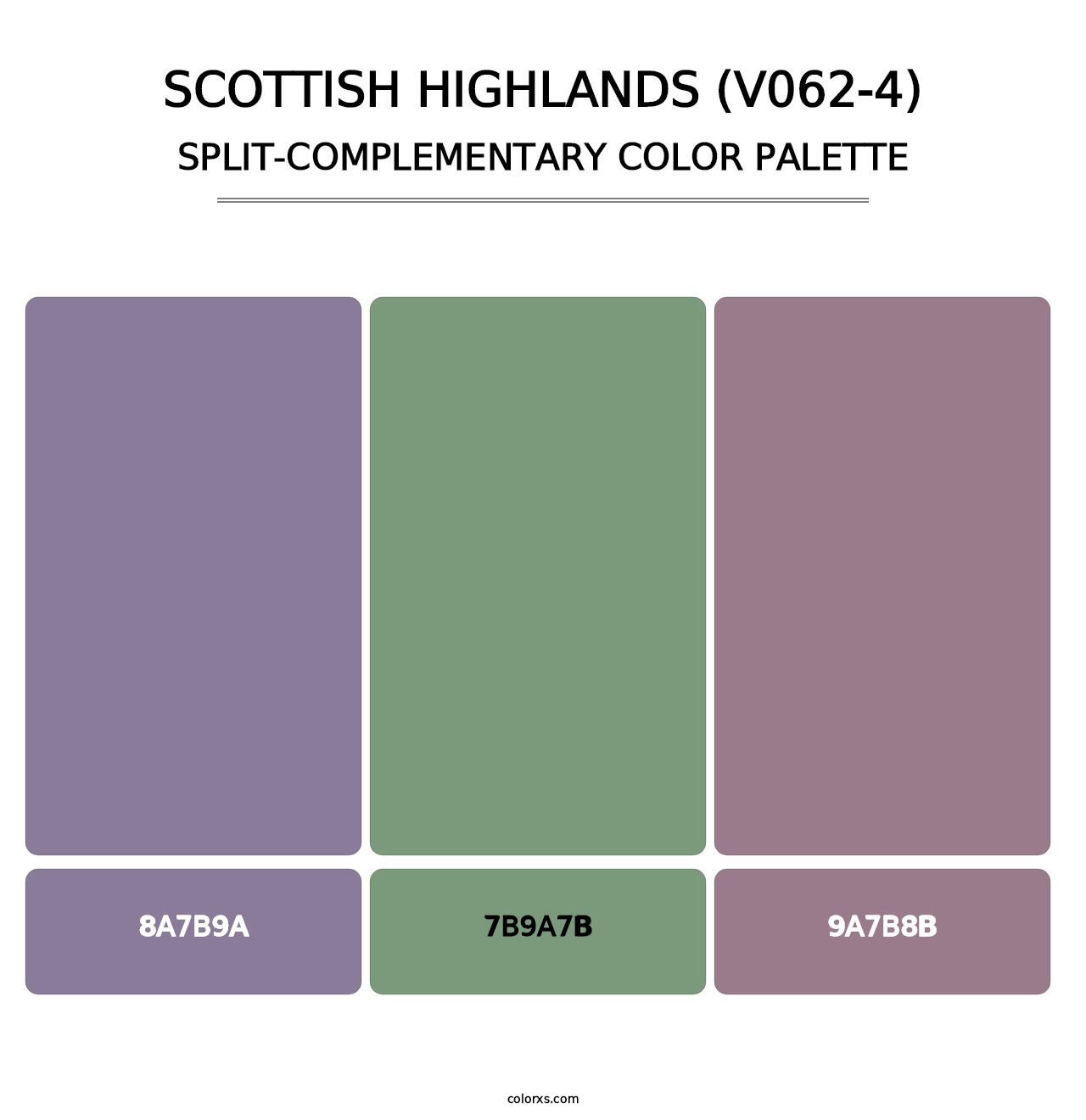 Scottish Highlands (V062-4) - Split-Complementary Color Palette