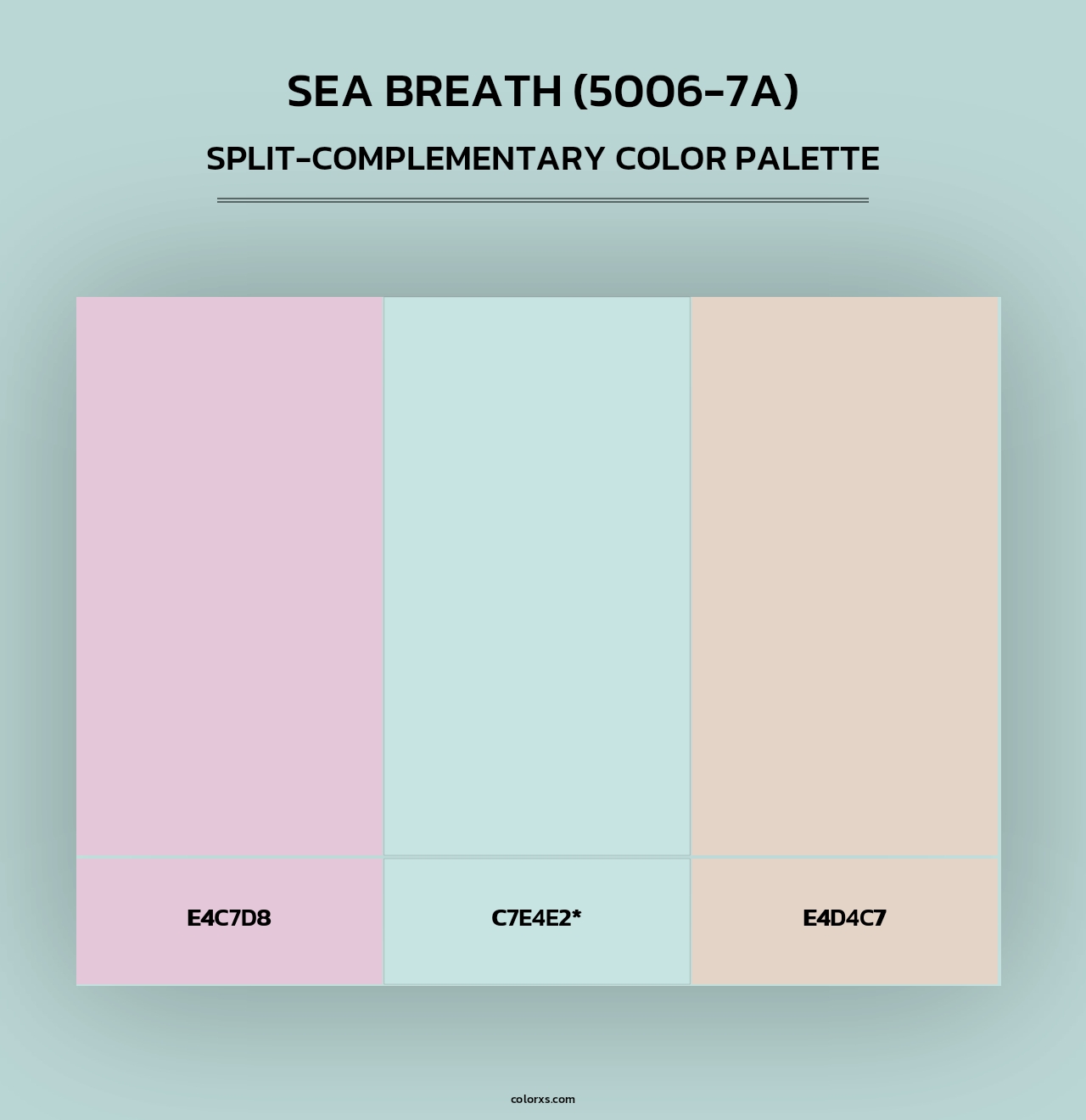 Sea Breath (5006-7A) - Split-Complementary Color Palette