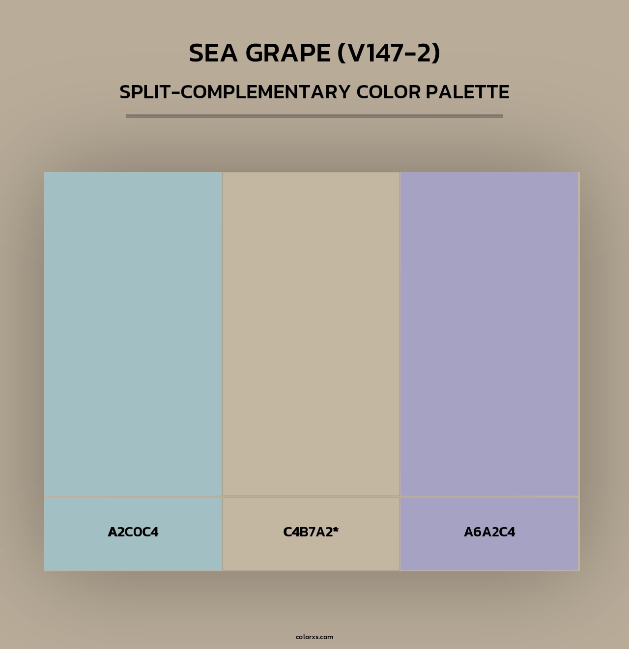 Sea Grape (V147-2) - Split-Complementary Color Palette
