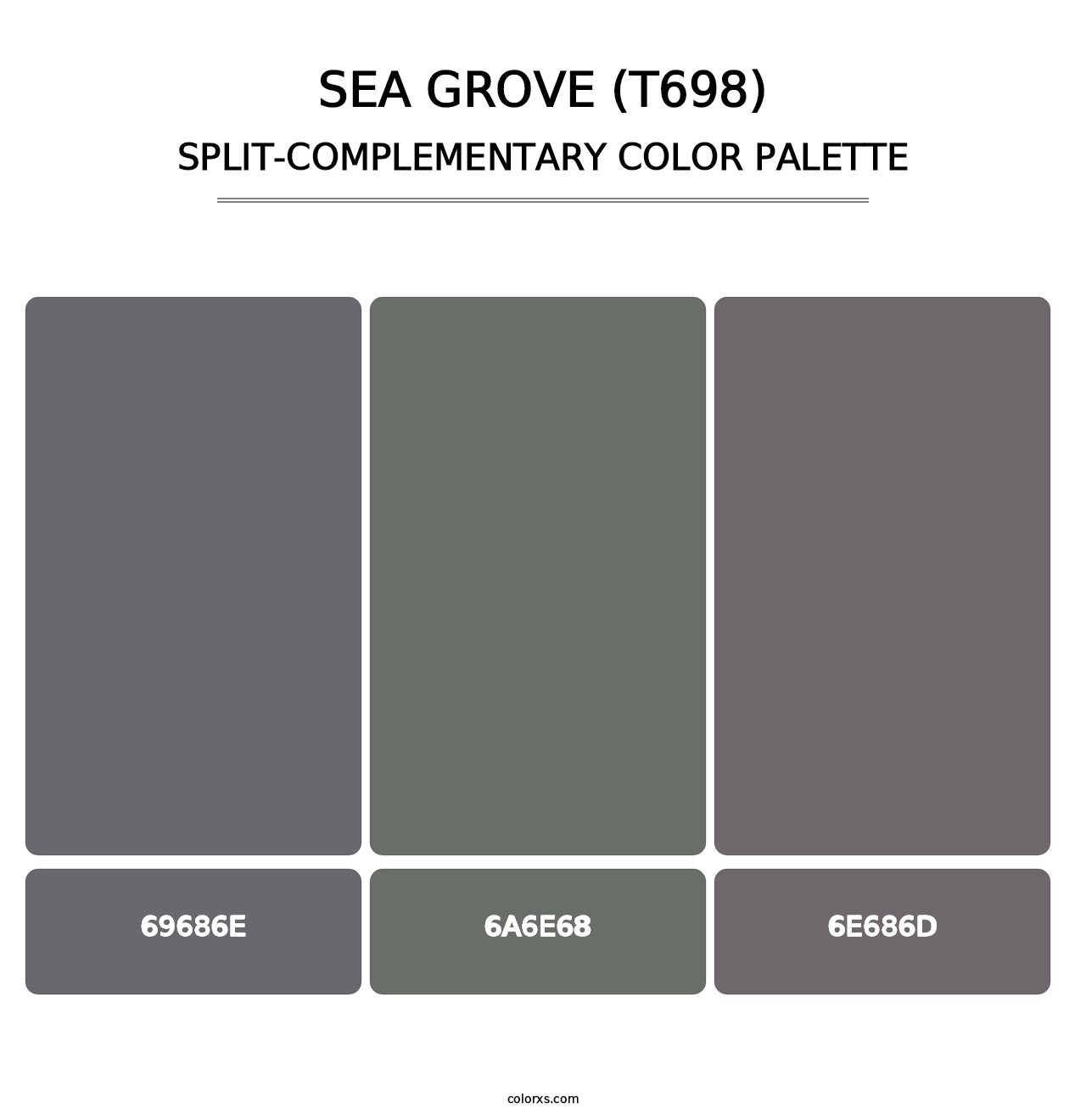 Sea Grove (T698) - Split-Complementary Color Palette