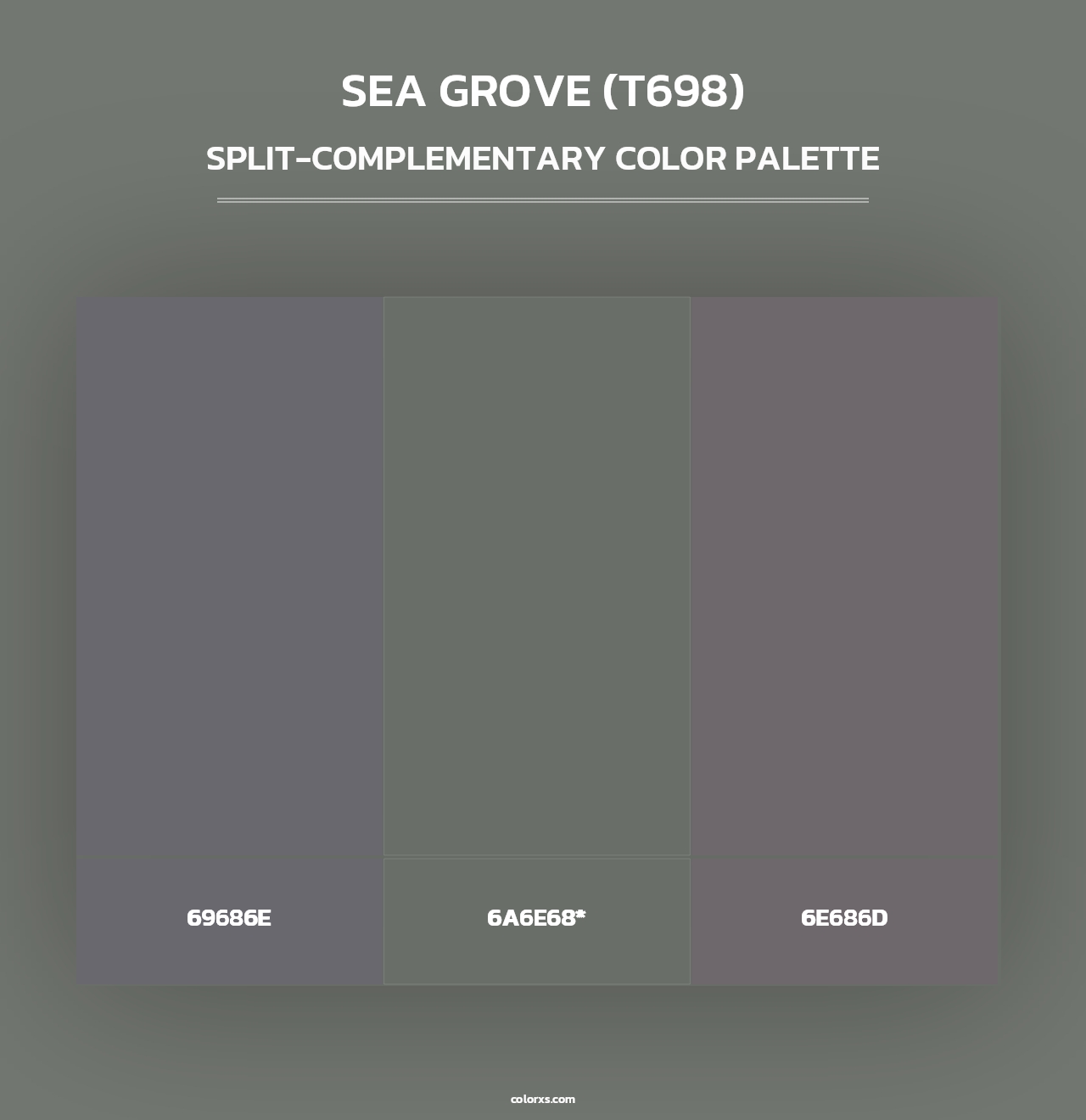 Sea Grove (T698) - Split-Complementary Color Palette