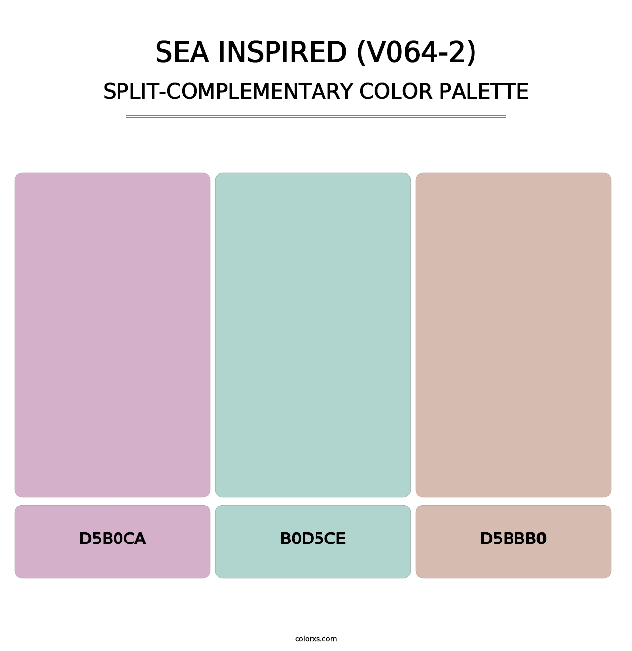 Sea Inspired (V064-2) - Split-Complementary Color Palette