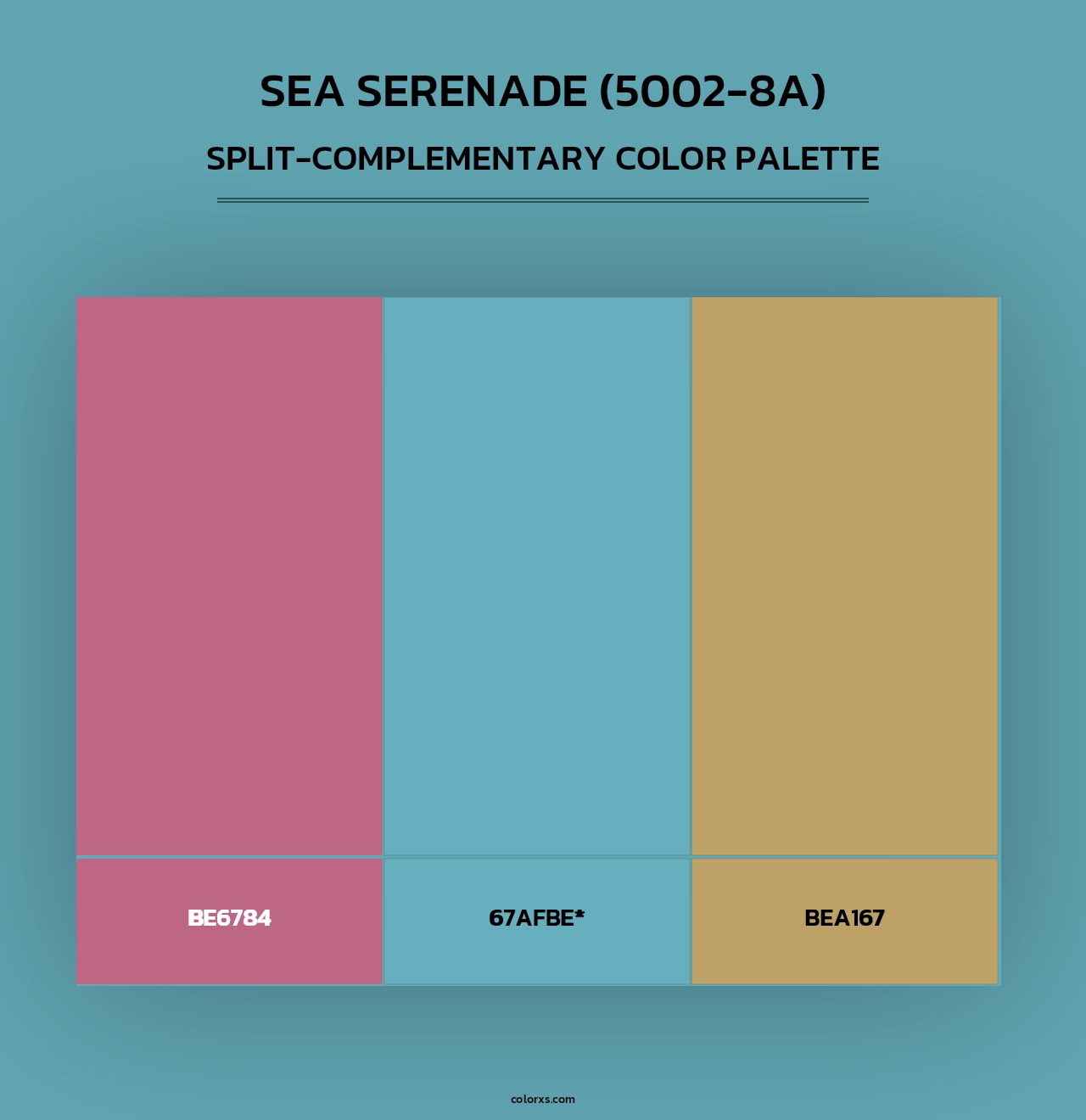 Sea Serenade (5002-8A) - Split-Complementary Color Palette