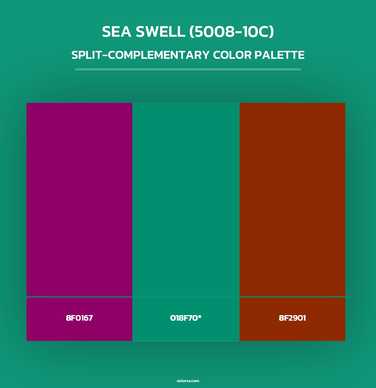 Sea Swell (5008-10C) - Split-Complementary Color Palette