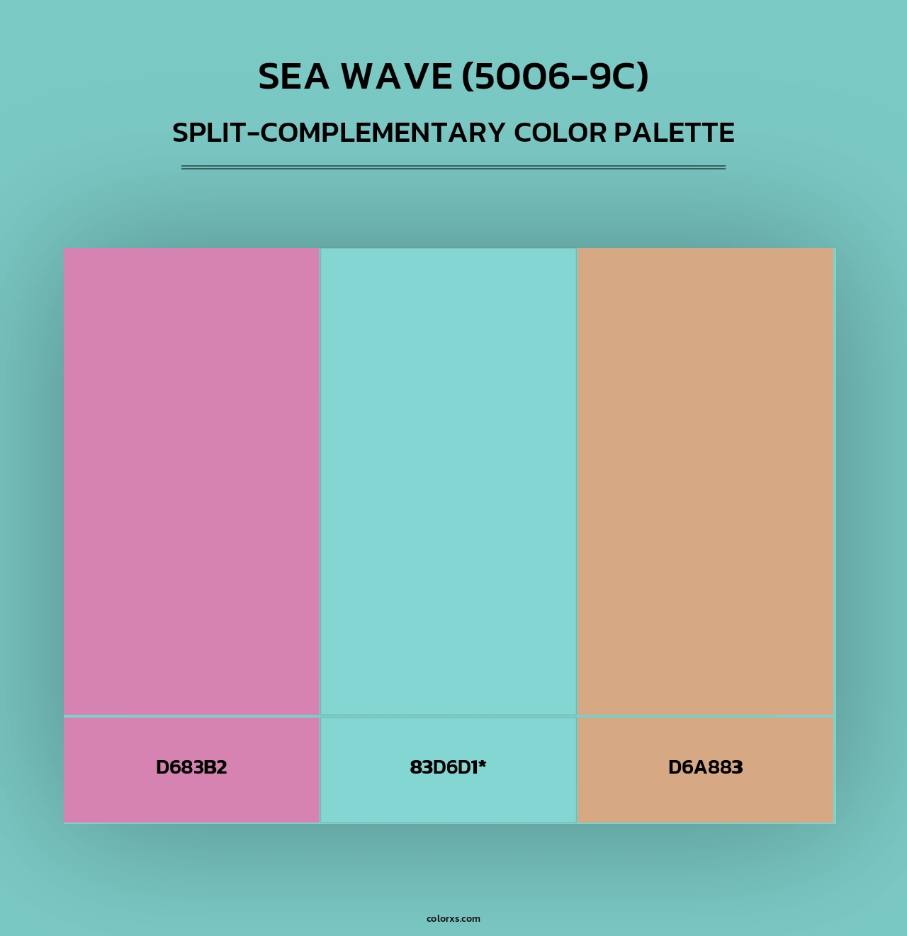 Sea Wave (5006-9C) - Split-Complementary Color Palette