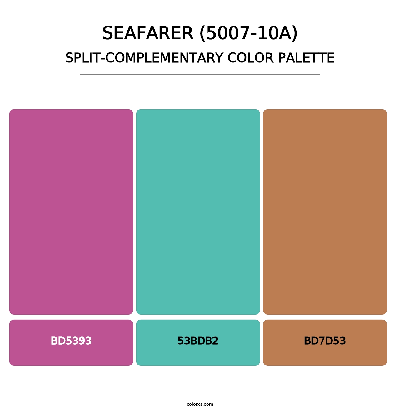 Seafarer (5007-10A) - Split-Complementary Color Palette