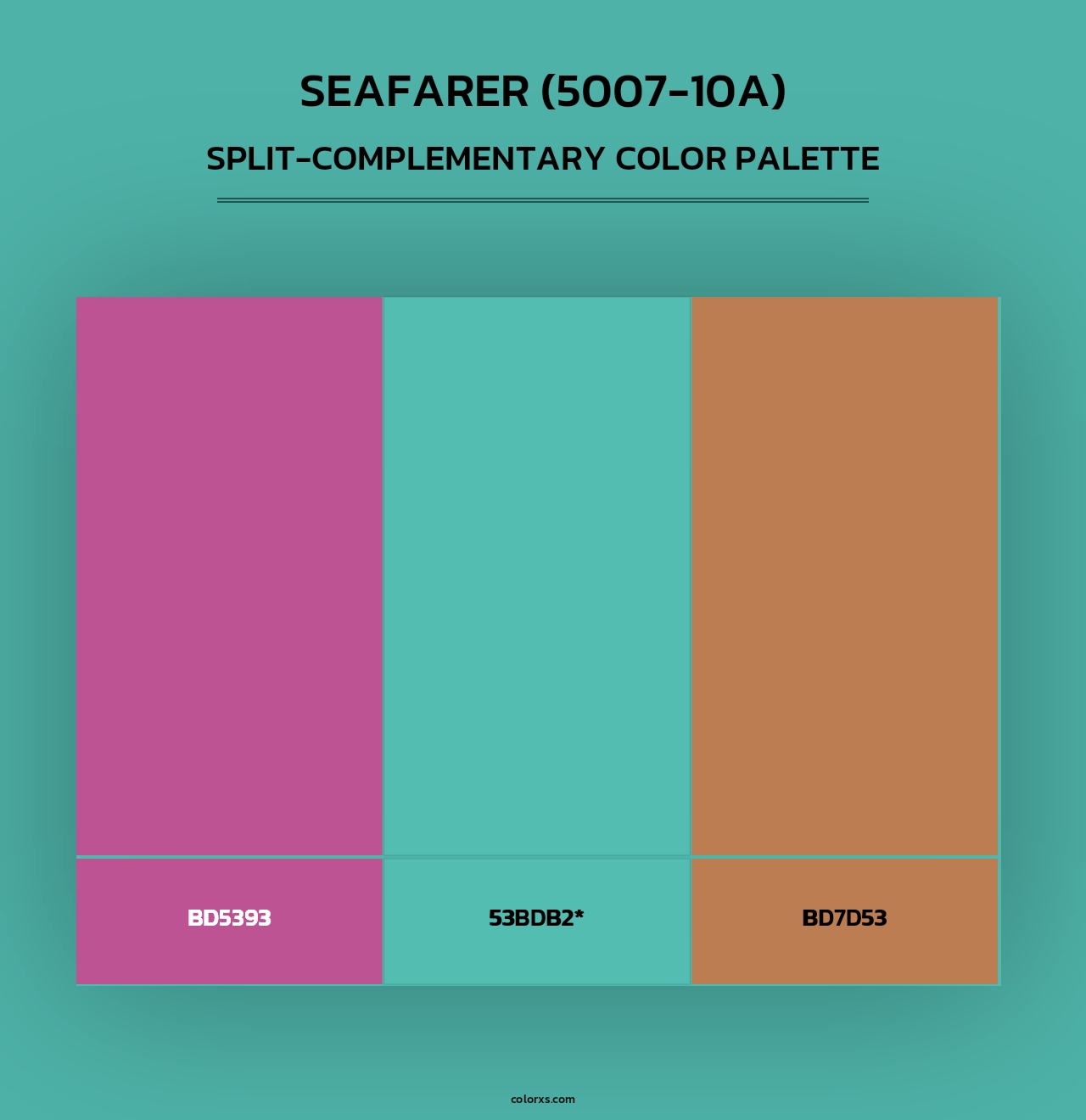 Seafarer (5007-10A) - Split-Complementary Color Palette