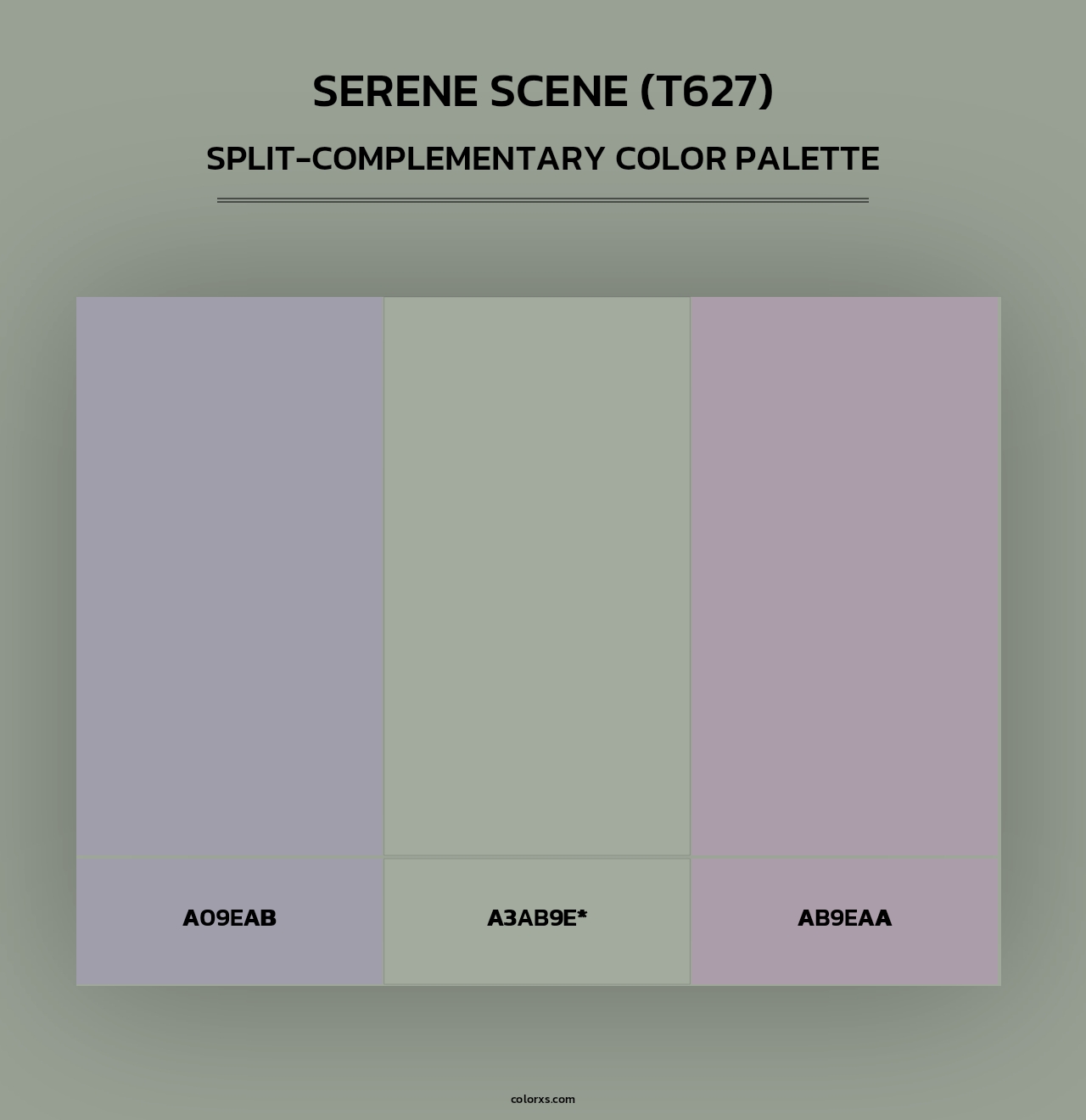 Serene Scene (T627) - Split-Complementary Color Palette