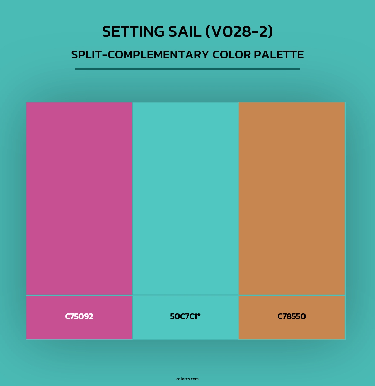 Setting Sail (V028-2) - Split-Complementary Color Palette