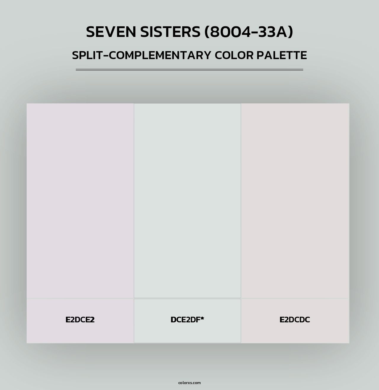 Seven Sisters (8004-33A) - Split-Complementary Color Palette