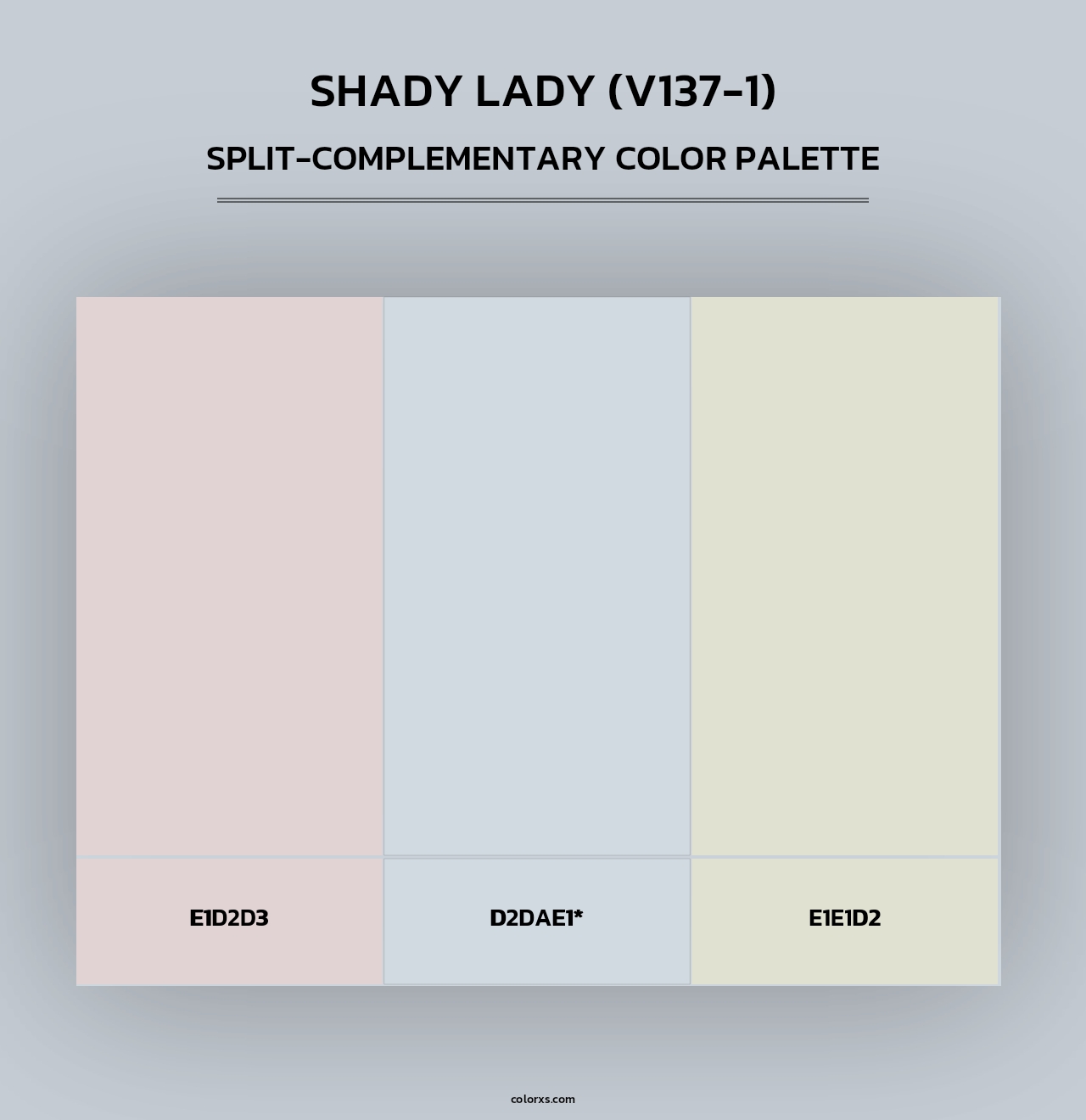 Shady Lady (V137-1) - Split-Complementary Color Palette