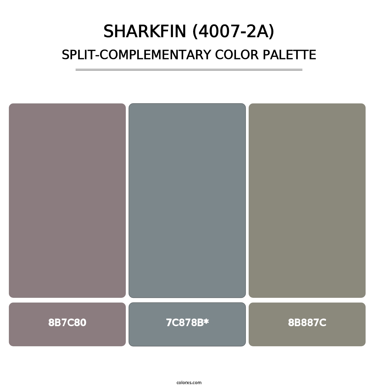 Sharkfin (4007-2A) - Split-Complementary Color Palette