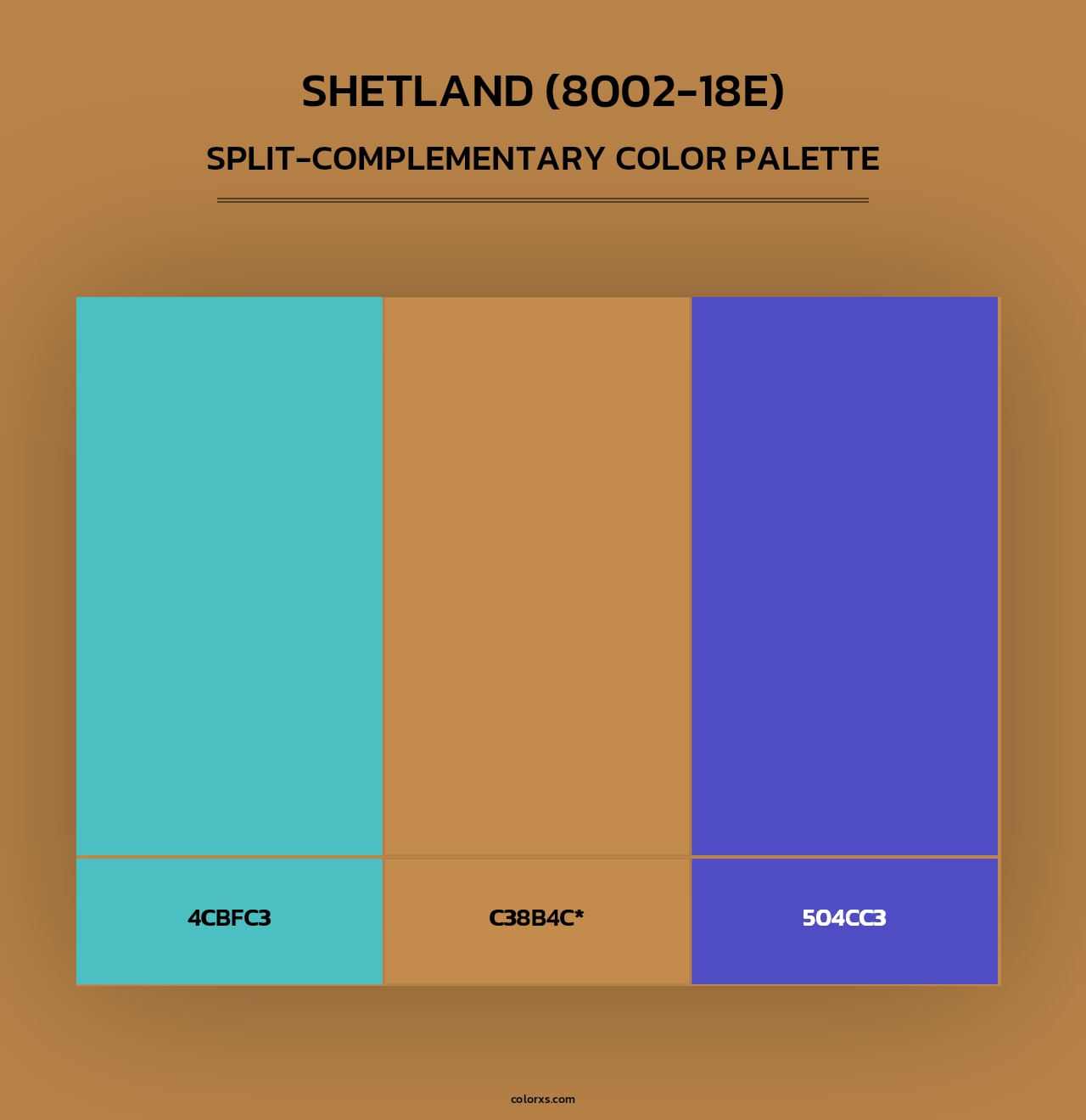 Shetland (8002-18E) - Split-Complementary Color Palette