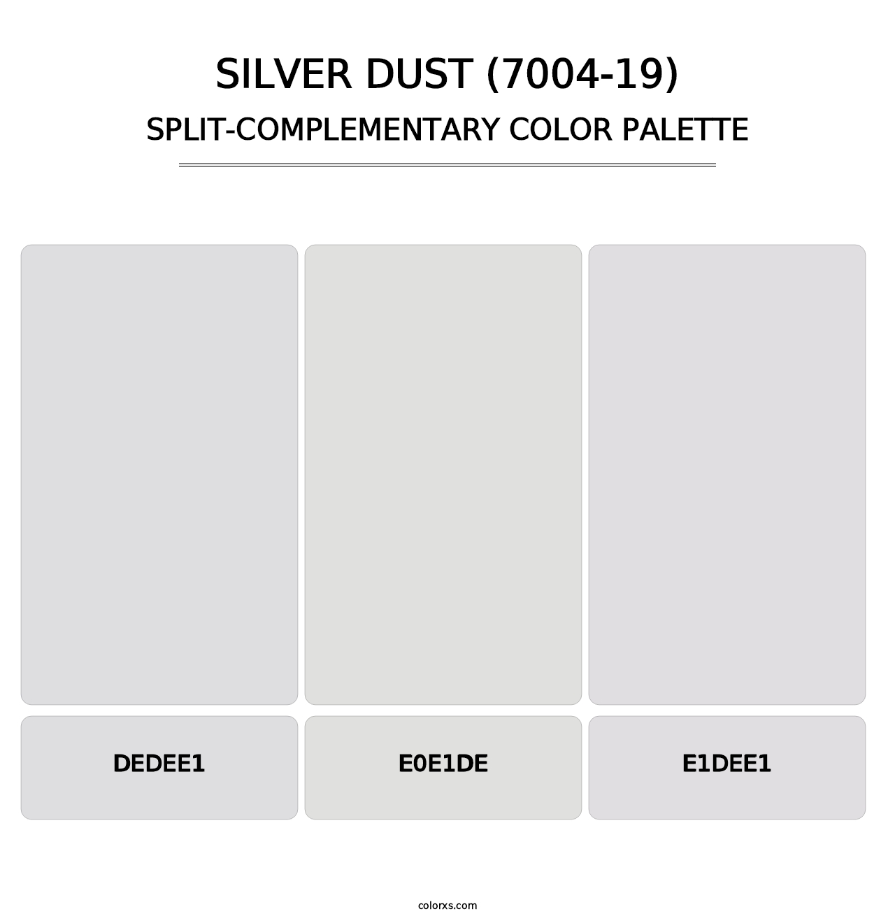 Silver Dust (7004-19) - Split-Complementary Color Palette