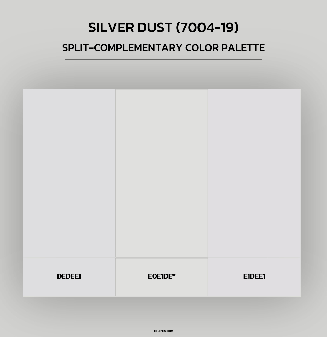Silver Dust (7004-19) - Split-Complementary Color Palette