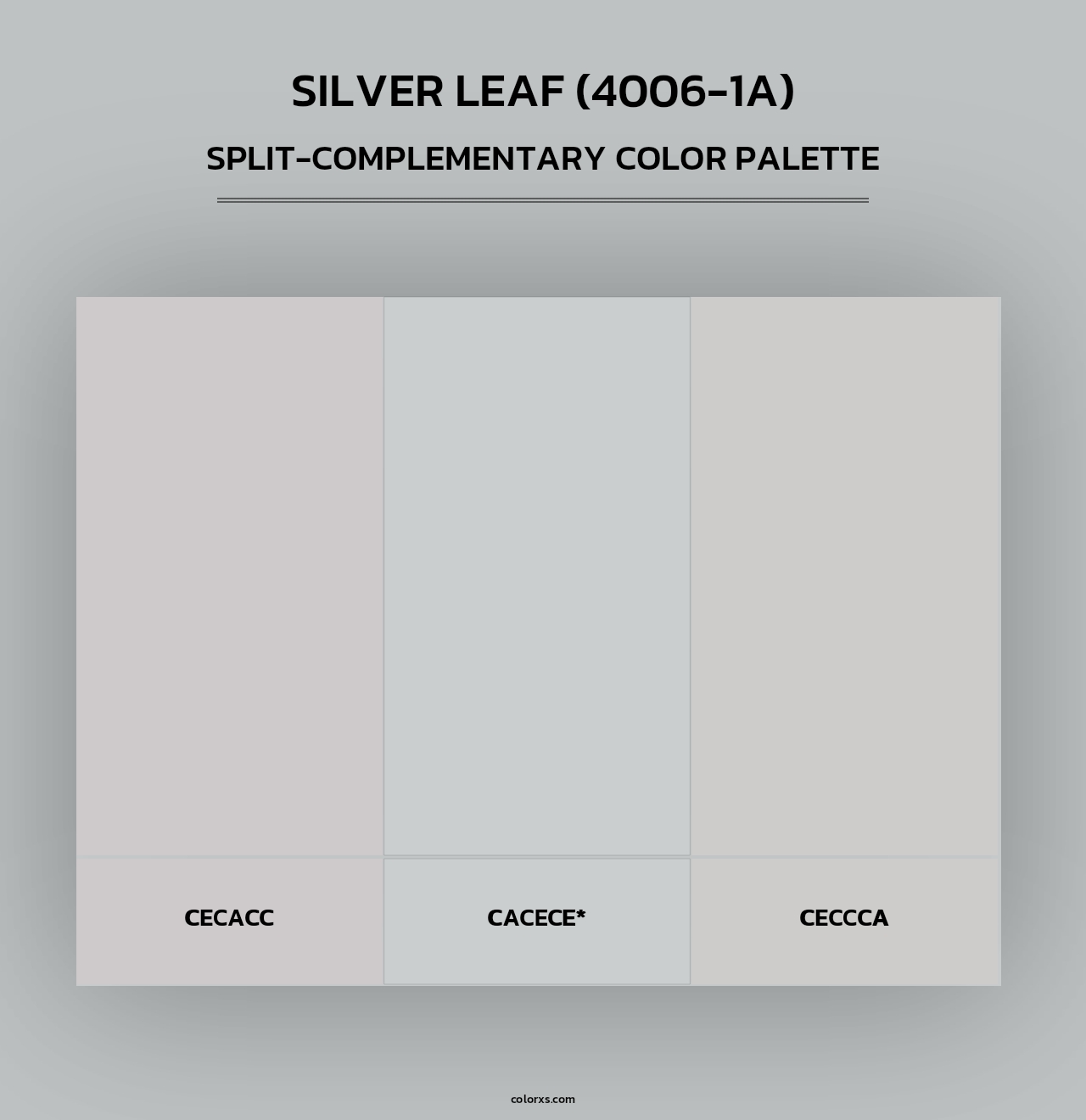 Silver Leaf (4006-1A) - Split-Complementary Color Palette