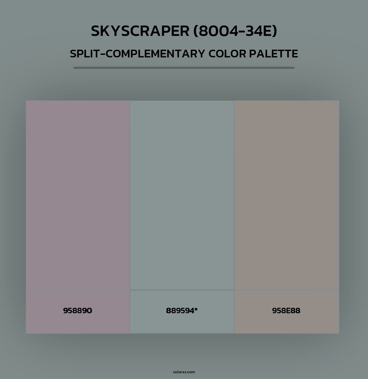 Skyscraper (8004-34E) - Split-Complementary Color Palette