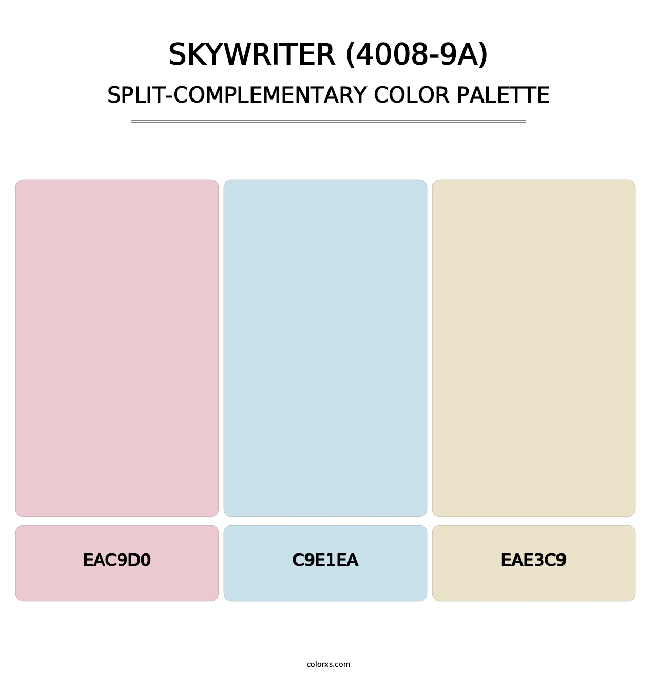 Skywriter (4008-9A) - Split-Complementary Color Palette