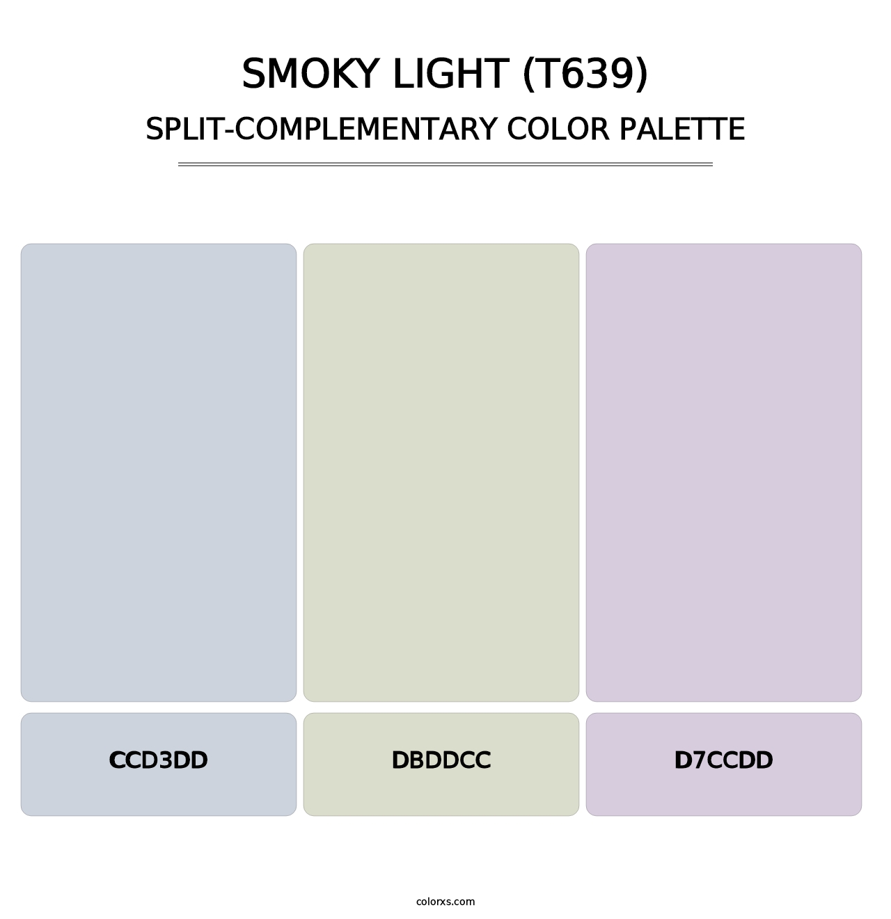 Smoky Light (T639) - Split-Complementary Color Palette