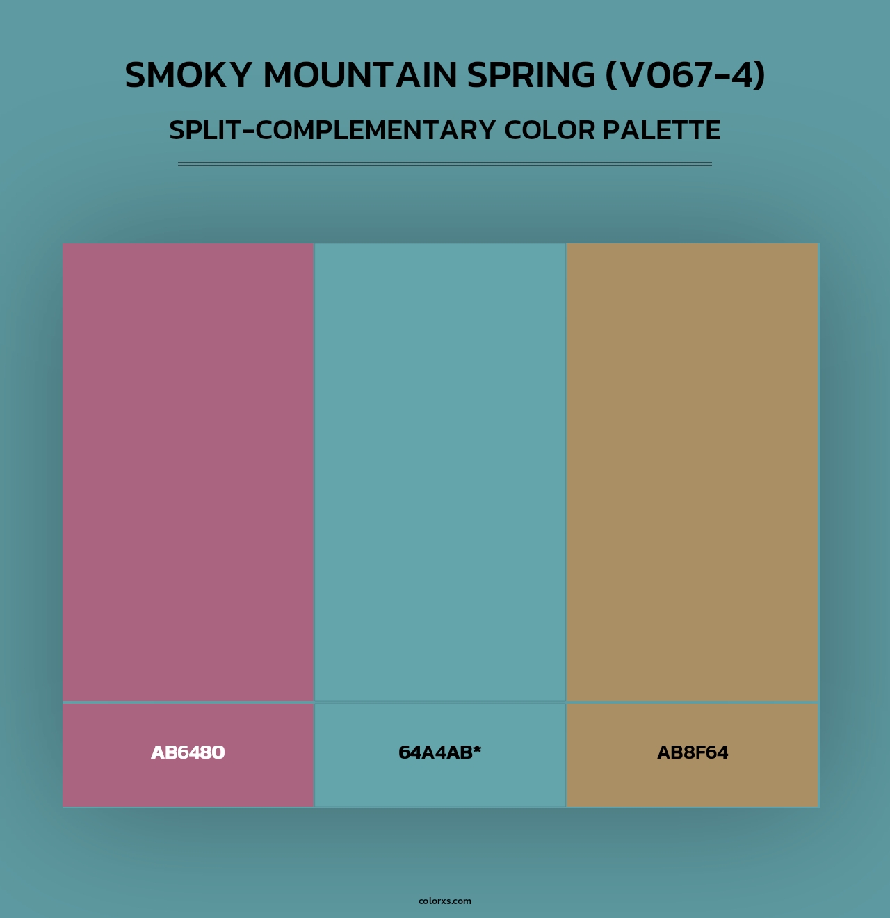 Smoky Mountain Spring (V067-4) - Split-Complementary Color Palette