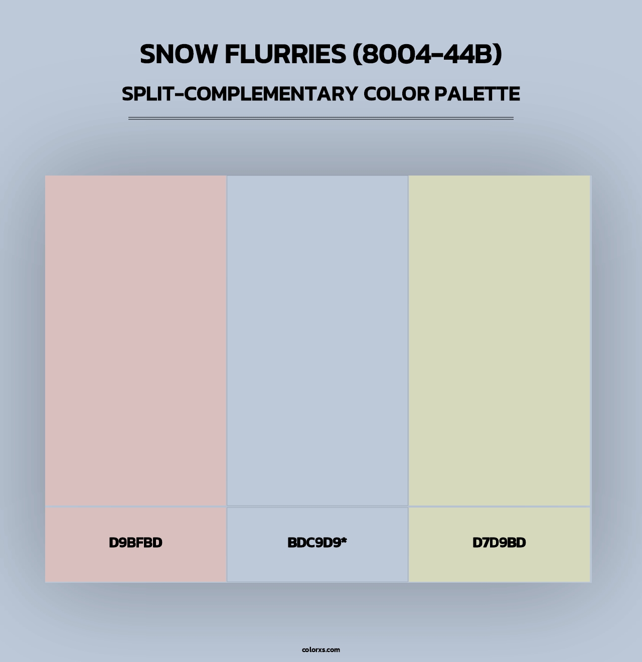 Snow Flurries (8004-44B) - Split-Complementary Color Palette