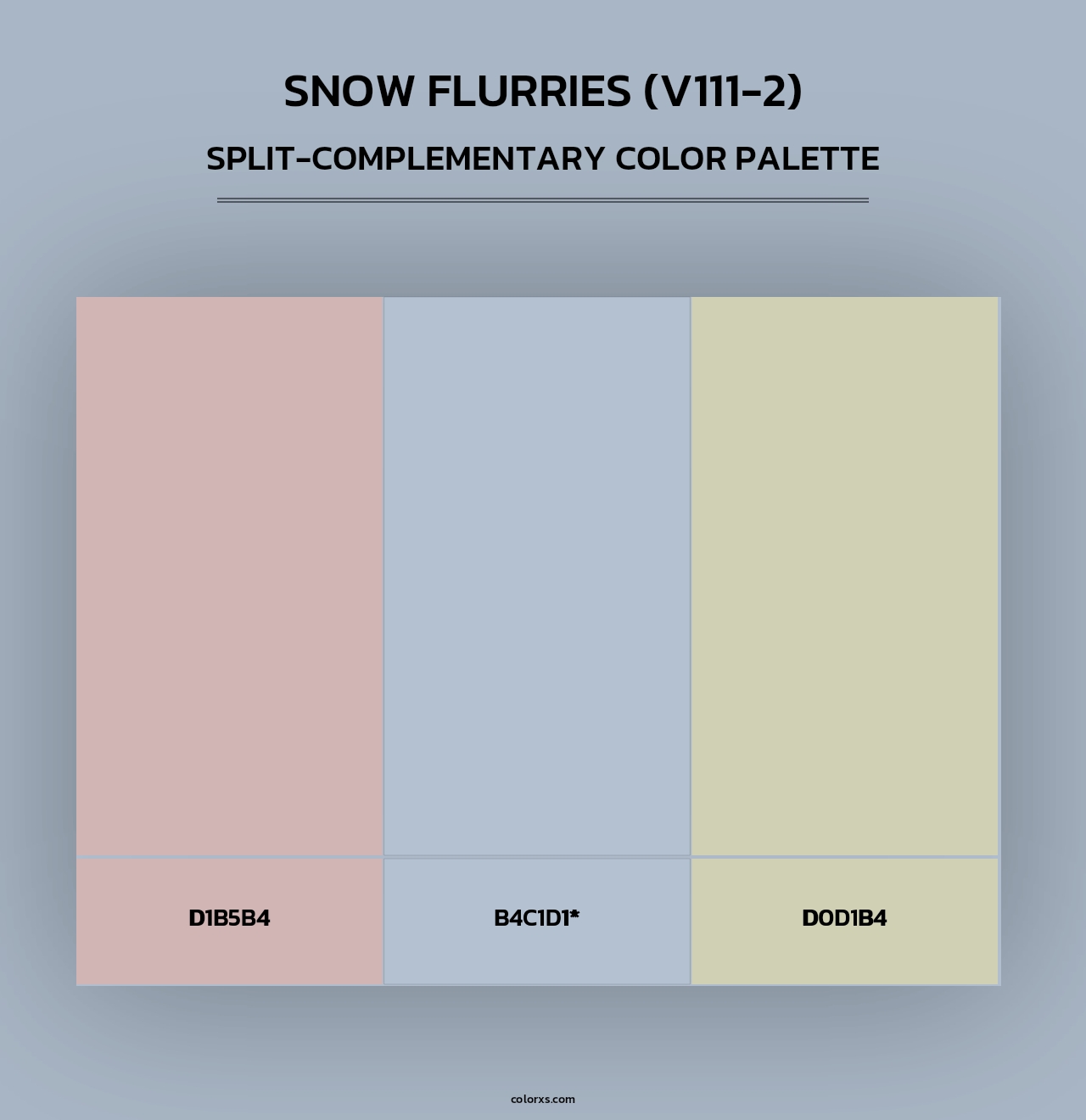 Snow Flurries (V111-2) - Split-Complementary Color Palette