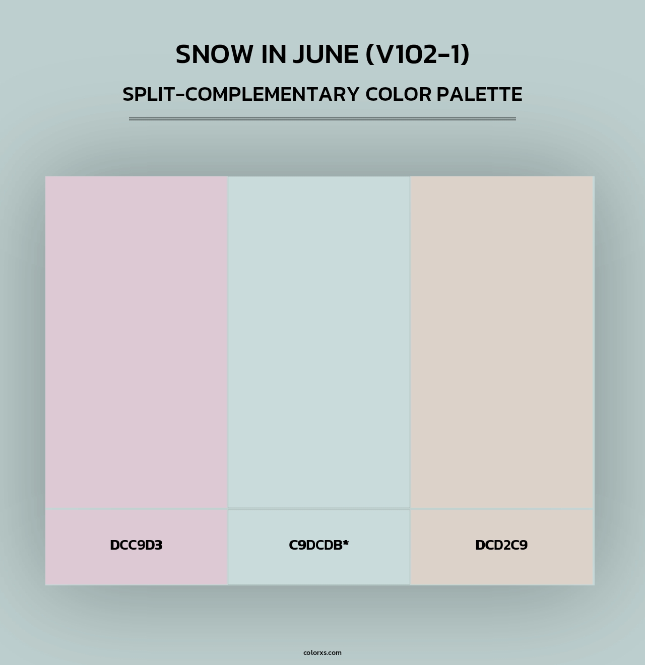 Snow in June (V102-1) - Split-Complementary Color Palette
