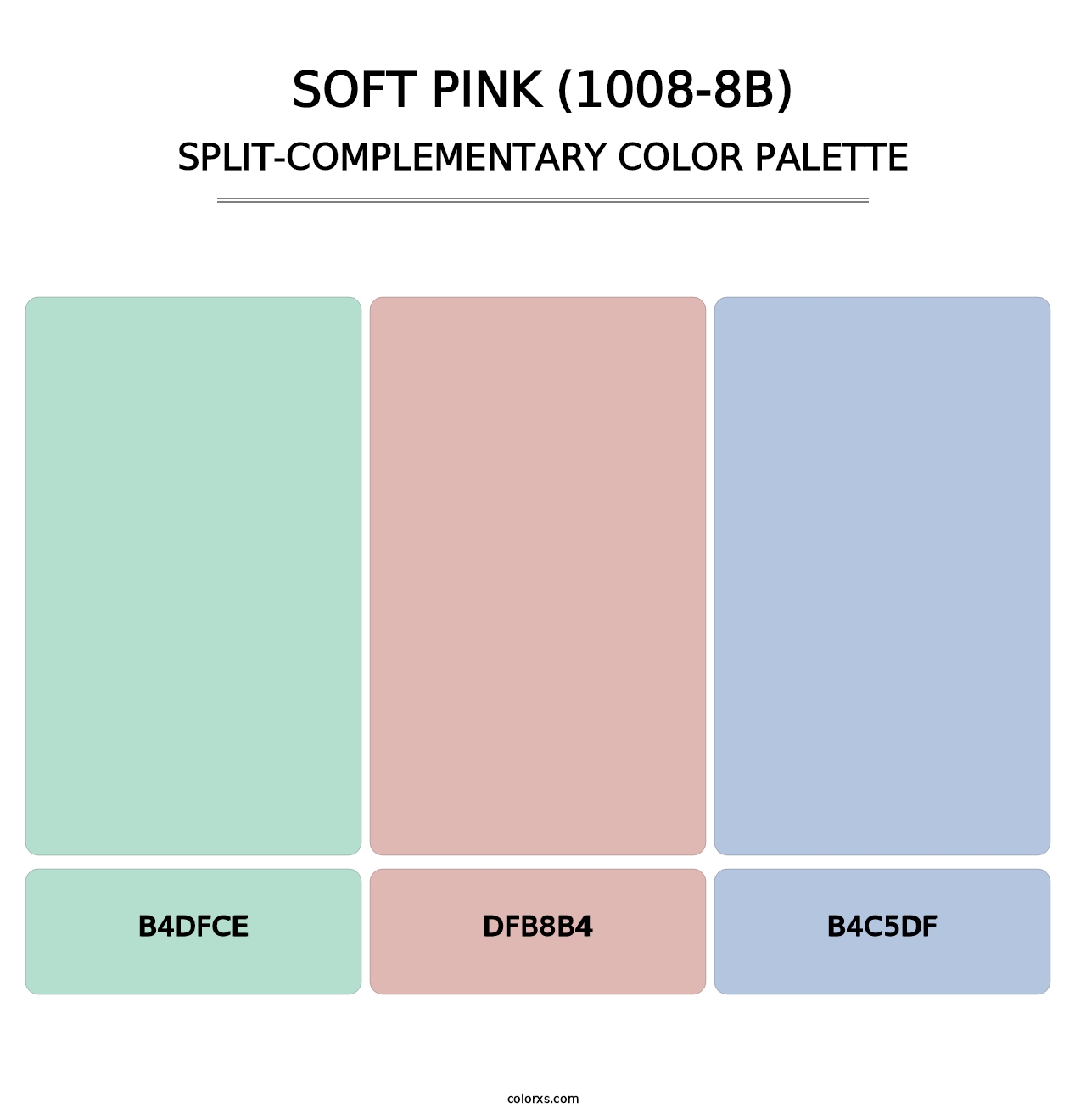 Soft Pink (1008-8B) - Split-Complementary Color Palette