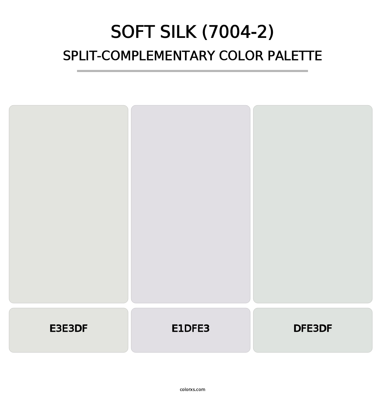 Soft Silk (7004-2) - Split-Complementary Color Palette