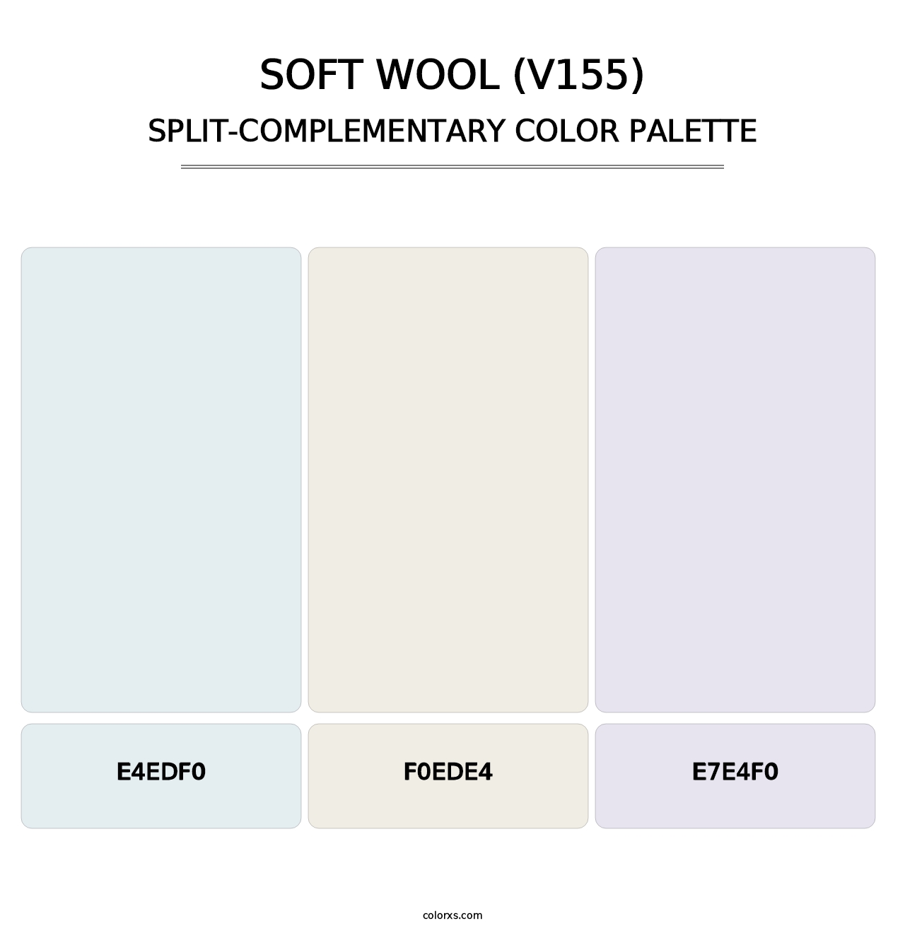 Soft Wool (V155) - Split-Complementary Color Palette