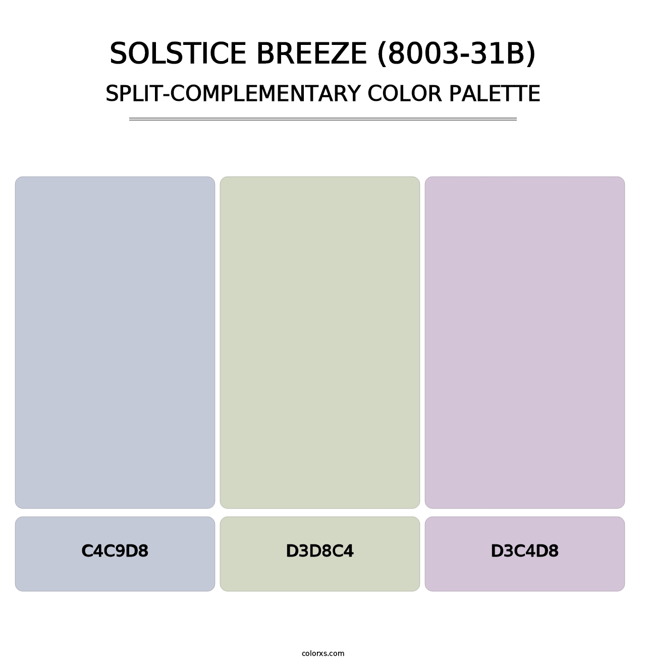 Solstice Breeze (8003-31B) - Split-Complementary Color Palette